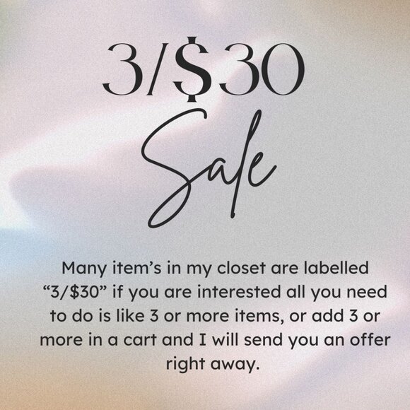 3/$30 SALE - Picture 1 of 1
